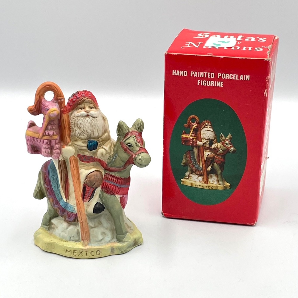1991 Santa's of the Nations Mexico Figurine RSVP #8903 w/ Box Three Kings